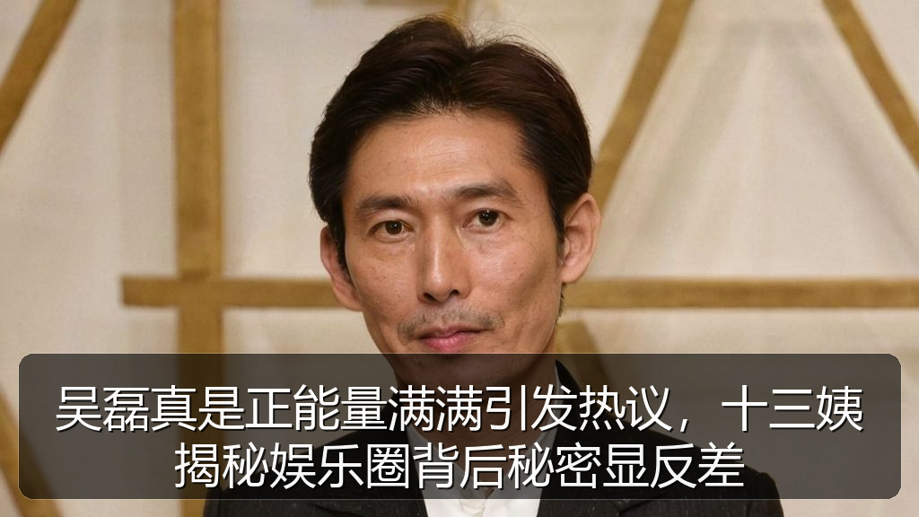 911吃瓜网 - 吴磊真是正能量满满引发热议,十三姨揭秘娱乐圈背后秘密显反差